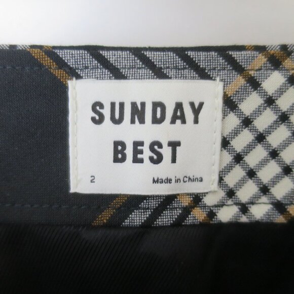Aritzia Sunday Best Yuri Plaid Mini Skirt Size 2 - Picture 5 of 7